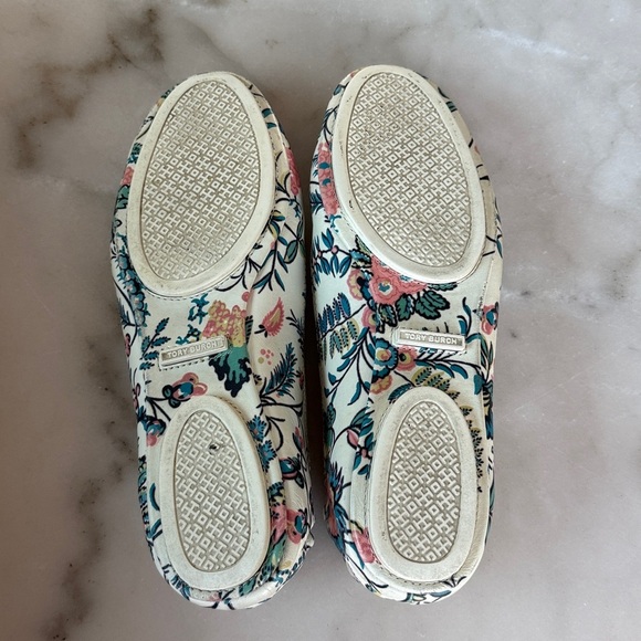 Tory Burch Minnie Gabriella Floral Ballet Leather Flats Shoes 6.5 US Travel Flat - Picture 6 of 15